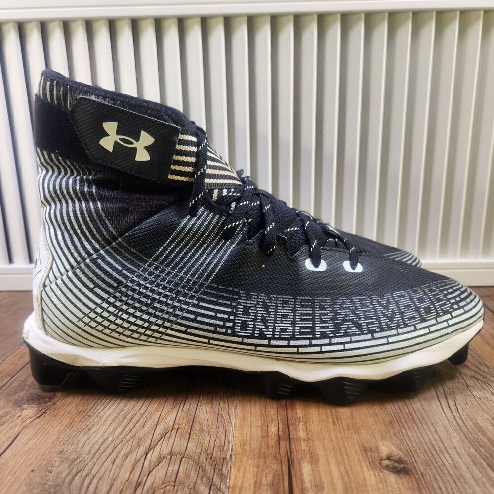 Under Armour Mens Sz 13 Highlight Franchise Football Black Cleats 3023718-003